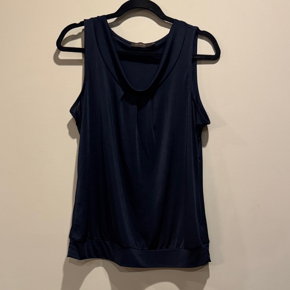 The Limited Elegant Navy Sleeveless Top
